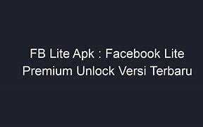 Aplikasi Facebook Lite Terbaru